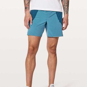 Men's Lululemon Switch Up Shorts 6" in Pewter Blue and Poseidon small